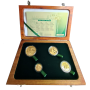Natura - 2011 The Meerkat, Prestige Set (4 coin set, 24 ct gold) open box