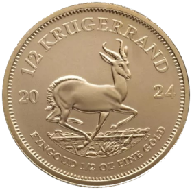 1/2 oz Krugerrand, South Africa, 2024, Gold Reverse