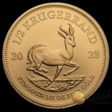 1/2 oz Krugerrand, South Africa, 2023, Gold Reverse