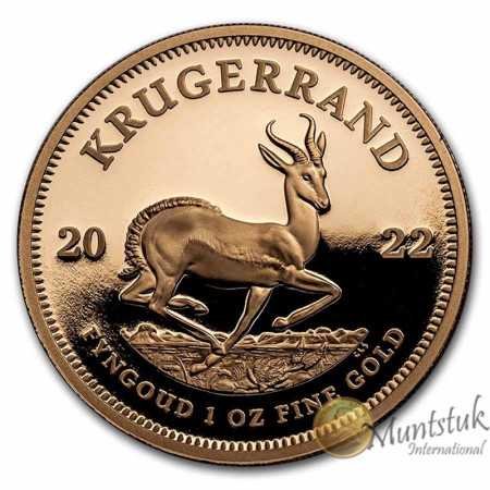1 oz Krugerrand, South Africa, 2022, Gold, Reverse