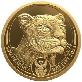 1 oz, South Africa, 2023, Gold, Big Five II - Leopard Obverse