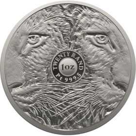 1 oz R20, South Africa, 2023, Platinum, Big Five II - Leopard, Reverse