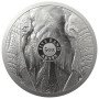 5 oz, South Africa, 2021,  Silver, Big Five II - Elephant, Reverse