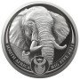 5 oz, South Africa, 2021,  Silver, Big Five II - Elephant, Obverse