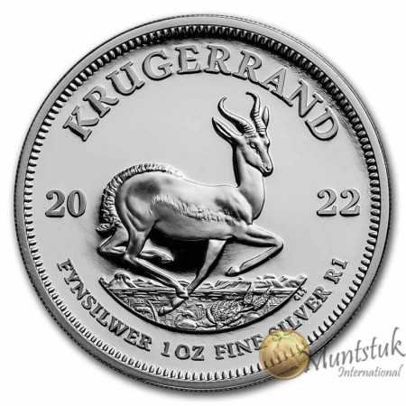 1 oz Krugerrand, South Africa, 2022, Silver, Reverse
