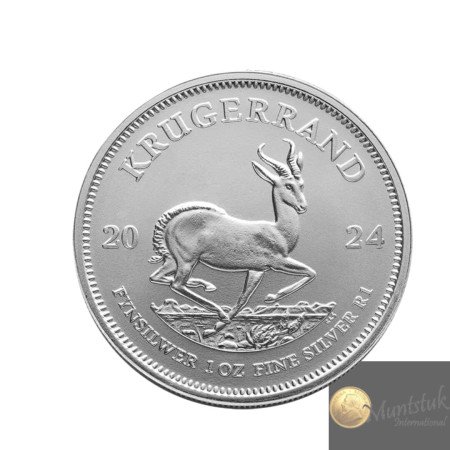 1 oz Krugerrand, South Africa, 2024, Silver, Reverse