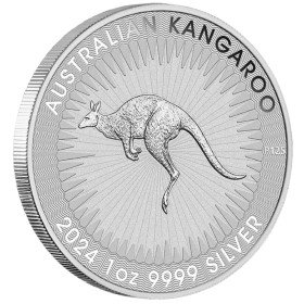 1 oz, Australia, 2024, Silver - Kangaroo, Reverse