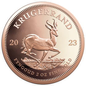 2 oz Krugerrand, South Africa, 2023, Gold, Reverse
