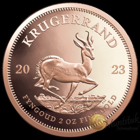 2 oz Krugerrand, South Africa, 2023, Gold, Reverse