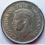 Threepence, South Africa, 1938, Silver