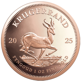 1 oz Krugerrand, South Africa, 2025, Gold, Reverse