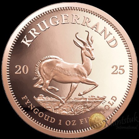 1 oz Krugerrand, South Africa, 2025, Gold, Reverse