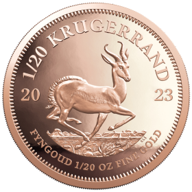 1/20 oz Krugerrand, South Africa, 2023 Gold, Reverse