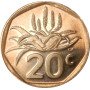 Twenty Cent, South Africa, 2025, Bronze plated Steel, Reverse