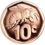 Ten Cent, South Africa, 2025, Copper plated Steel, Reverse