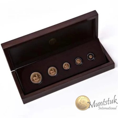 2023 Krugerrand Prestige Set (5 coin set, 22 ct Gold), Box open