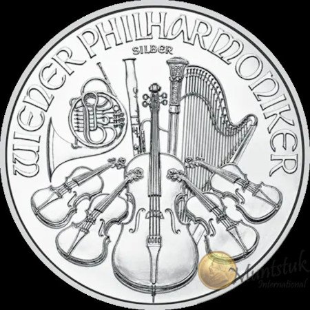 1 oz, Austria, 2024, Silver - Vienna Philharmonic, Obverse