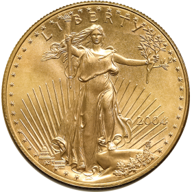 1 oz, USA, 2004, Gold - American Eagle, Obverse