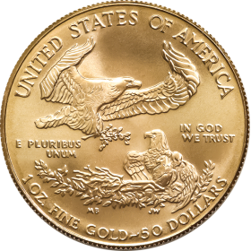 1 oz, USA, 2005, Gold - American Eagle, Reverse