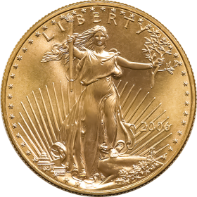 1 oz, USA, 2006, Gold - American Eagle Obverse