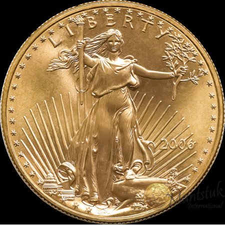 1 oz, USA, 2006, Gold - American Eagle Obverse