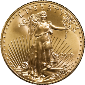 1 oz, USA, 2018, Gold - American Eagle Obverse