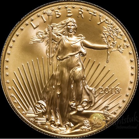 1 oz, USA, 2018, Gold - American Eagle Obverse
