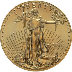 1 oz, USA, 2016, Gold - American Eagle, Obverse