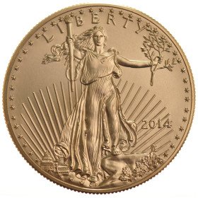 1 oz, USA, 2014, Gold - American Eagle, Obverse