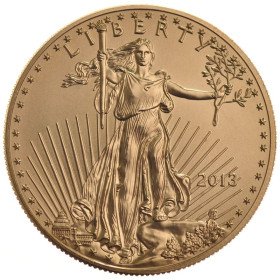 1 oz, USA, 2013, Gold - American Eagle, Obverse