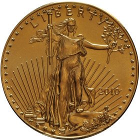1 oz, USA, 2010, Gold - American Eagle, Obverse