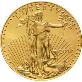 1 oz, USA, 2009, Gold - American Eagle, Obverse