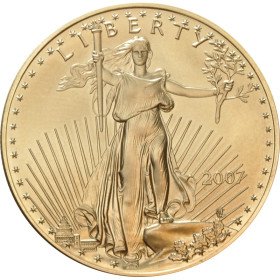 1 oz, USA, 2007, Gold - American Eagle, Obverse