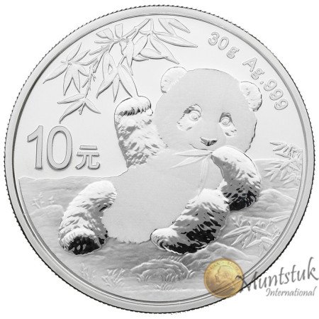 10 Yuan, China, 2020, Gold - Panda, Reverse
