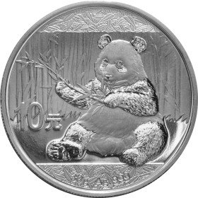 10 Yuan, China, 2017, Silver - Panda, Reverse