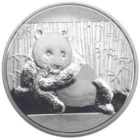10 Yuan, China, 2015, Silver - Panda, reverse
