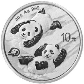 10 Yuan, China, 2022, Silver - Panda, reverse