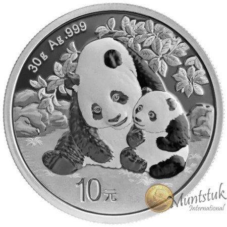 10 Yuan, China, 2024, Silver - Panda, reverse