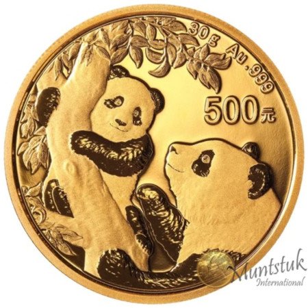 500 Yuan, China, 2021, Gold - Panda, Reverse