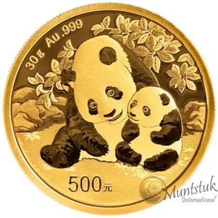 500 Yuan, China, 2024, Gold - Panda, Reverse