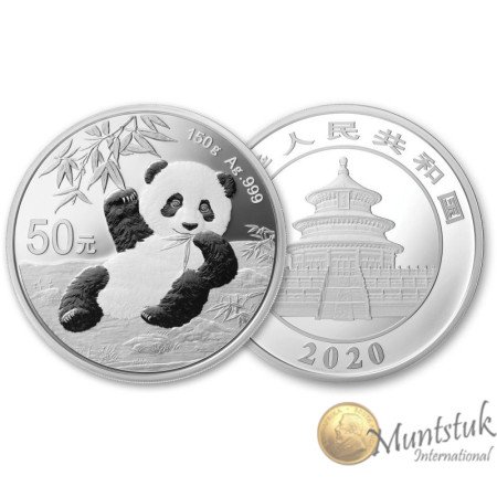 50 Yuan, China, 2020, Silver - Panda