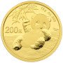 200 Yuan, China, 2020, Gold - Panda reverse