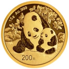 200 Yuan, China, 2024, Gold - Panda reverse