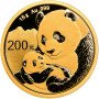 200 Yuan, China, 2019, Gold - Panda reverse