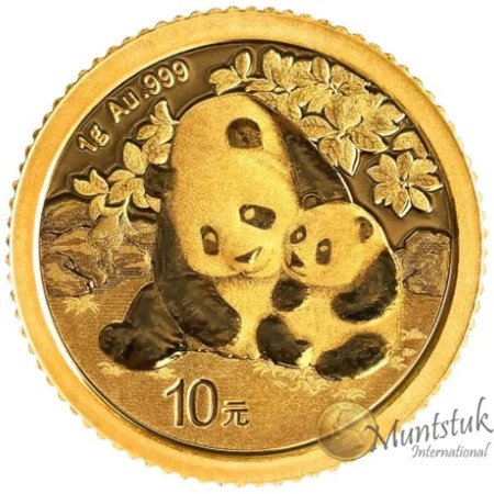 10 Yuan, China, 2024, Gold - Panda Reverse
