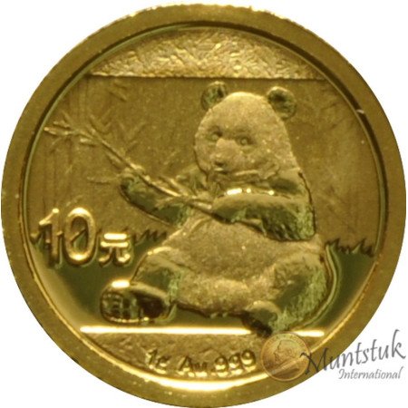 10 Yuan, China, 2017, Gold - Panda Reverse