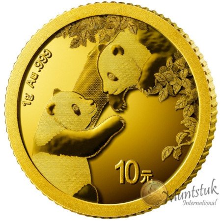 10 Yuan, China, 2023, Gold - Panda reverse