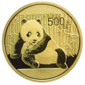 500 Yuan, China, 2015, Gold - Panda Reverse