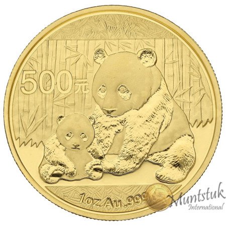 500 Yuan, China, 2012, Gold - Panda, Reverse