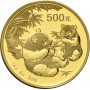 500 Yuan, China, 2006, Gold - Panda reverse